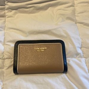 Kate Spade Morgan Colorblocked Compact Wallet cafe mocha nwt